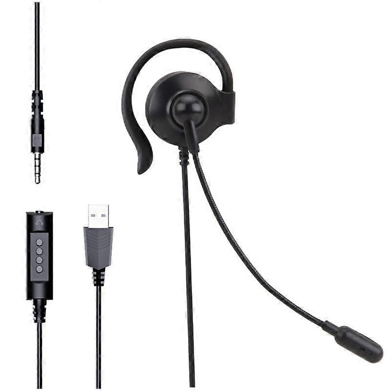 SOYTO SY227 Single-side Ear Hook Headset Separation USB Wire Control