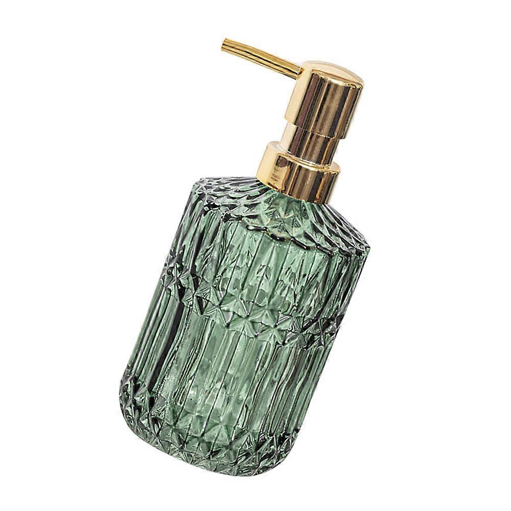 1 قطعة موزع صابون اليدين زجاجة زجاجية على الطراز الأوروبي الأخضر