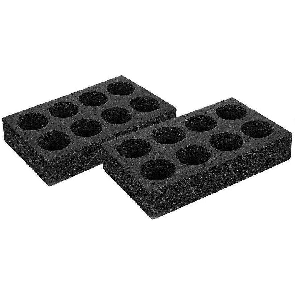Take Out Cup Holder 2Pcs Black Beverage Tray Designed For Parties With Versatile Use Offering Reliable Cushioning Performance