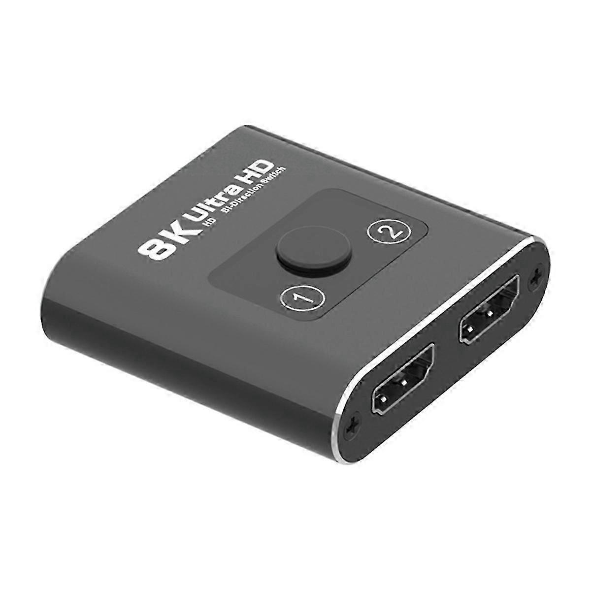 HD 8K 60Hz Bi-Direction Switch 1 in 2 Out Dual Display for Laptop PC