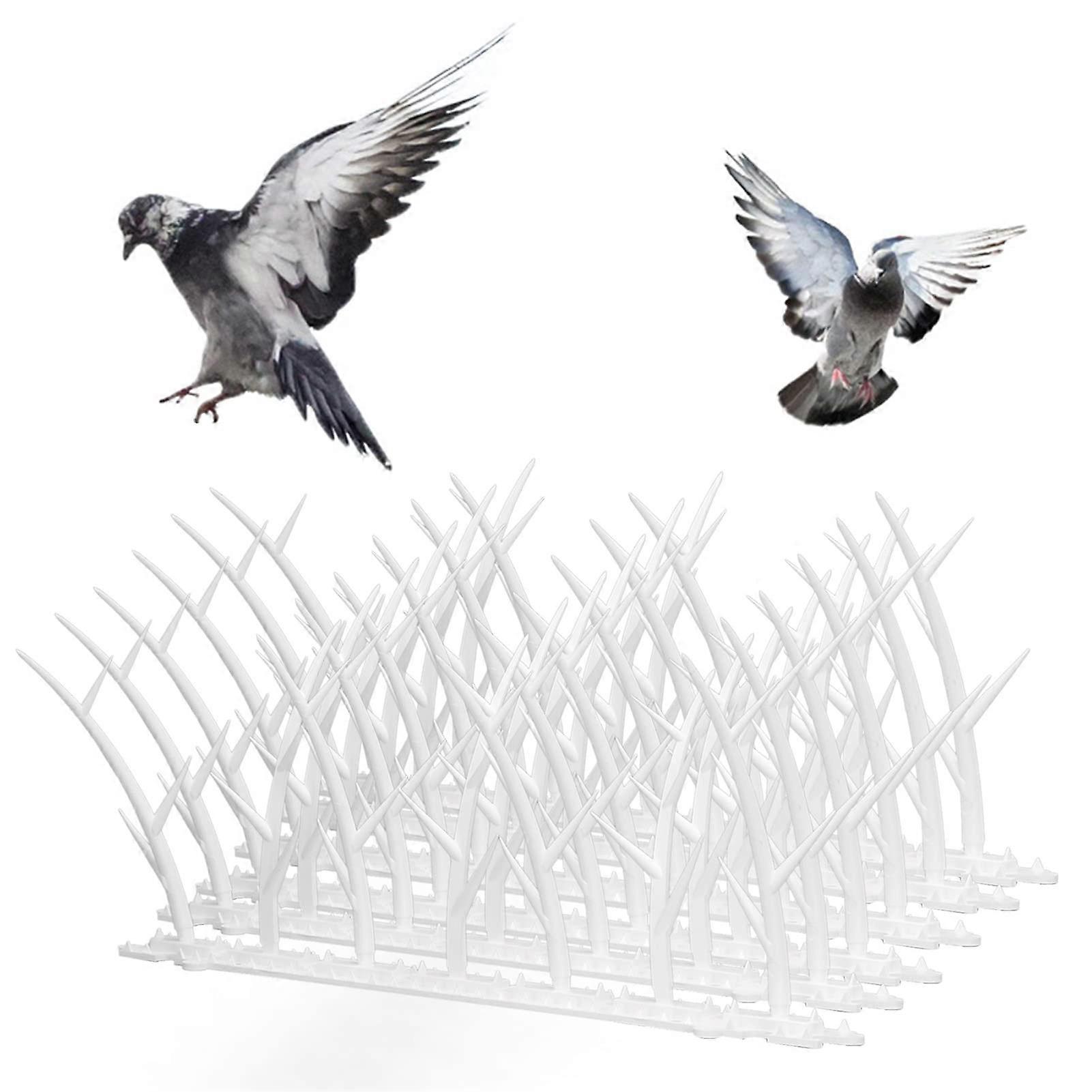 Bird spikes, bird deterrent devices, bird repellent spikes, bird spikes for fence, roof, mailbox, window, 30 cm.