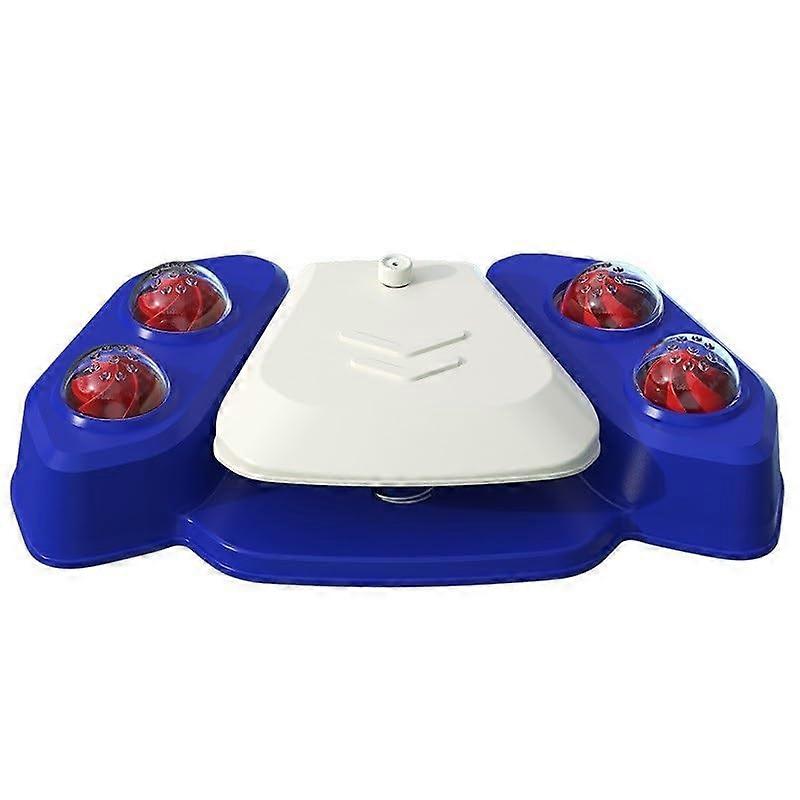 Pawactivated dog water fountain with adjustable spray for outdoor garden (Blue)