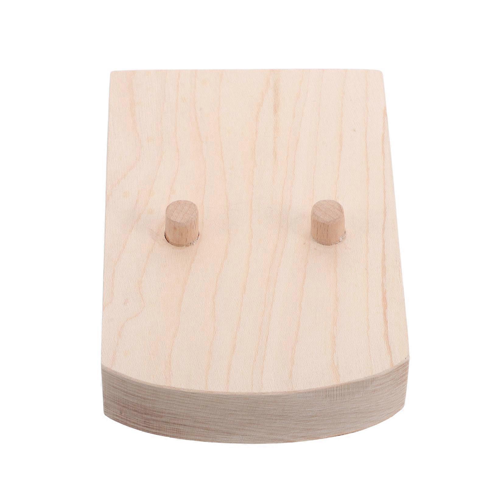 Beige Cello Bridge Holder Tool for Storage Versatile Wood Design Durable Support for Repairs 70x50x50