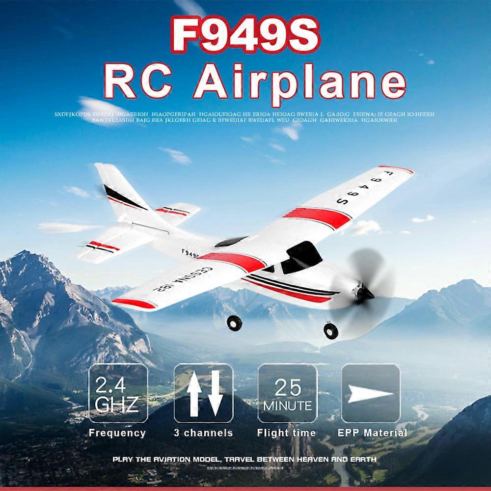 Wltoys F949S 2.4G 3Ch RC Airplane Fixed Wing Plane Outdoor Toys Drone RTF Digital Servo Propeller with Gyroscope