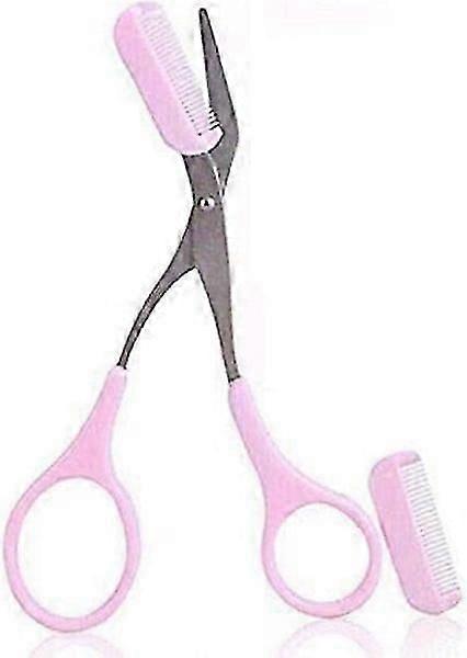 Eyebrow Trimmer Scissors with Mini Comb for Men and Women