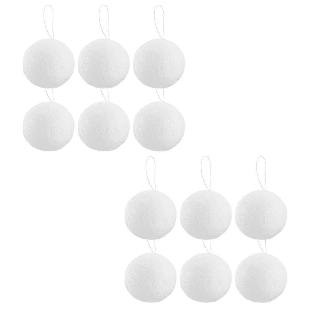 Foam Christmas Ball Hanging Pendants Decorative Ornaments for Tree Holiday Home Decor