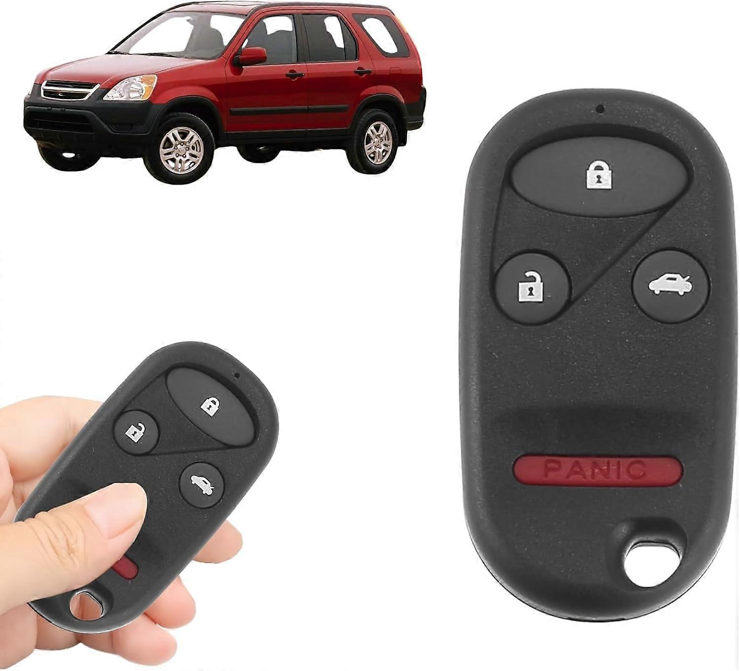 Ersatz Keyless Entry Fernbedienung Autoschlüsselanhänger 313,8 MHz OUCG8D-344H-A für Honda CR-V 2002-2004 Kompatibel mit Split 3 + 1 Button System Proximity Sma