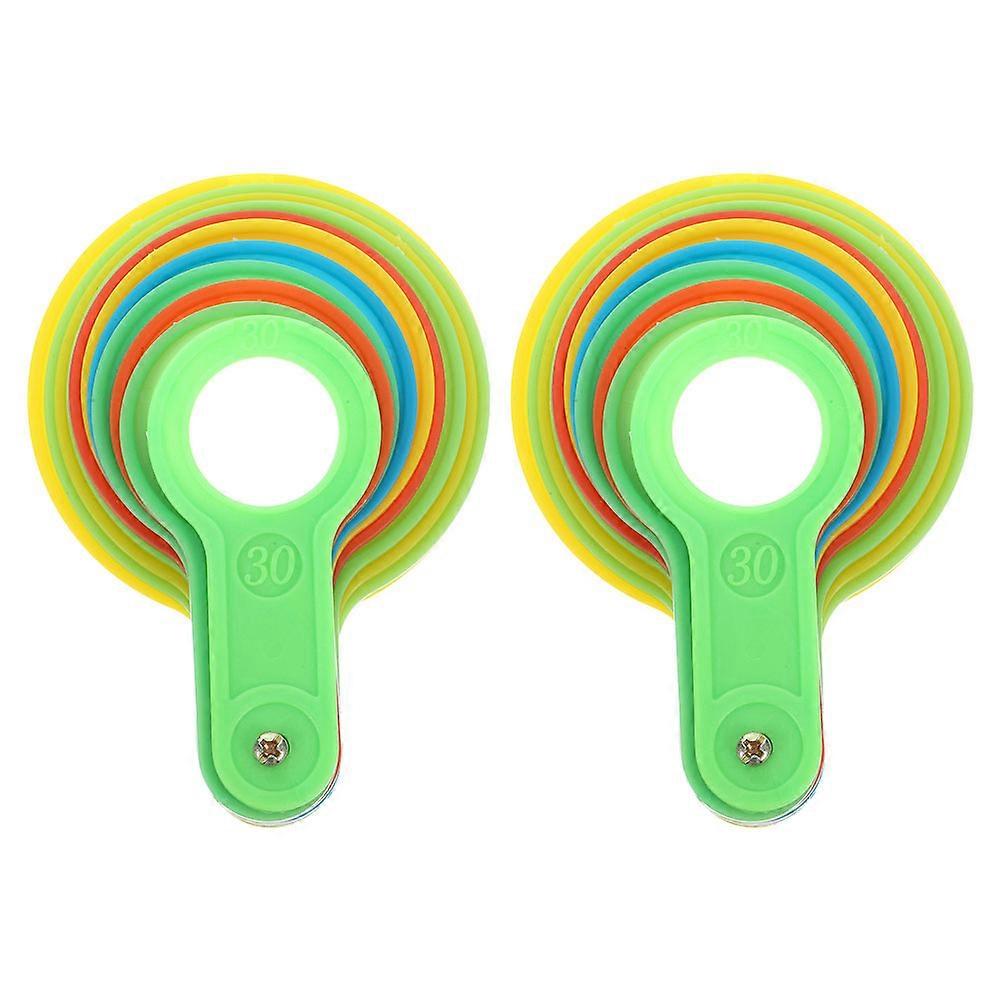 Fruit Measurement Gauge Plastic Fruit Grading Tool for Accurate Measuring 2Sets