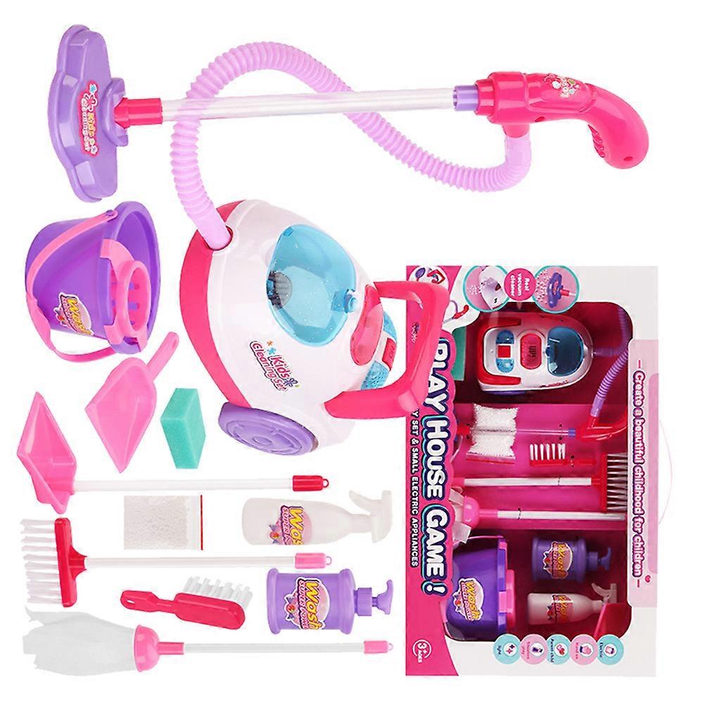 Blue Kids Vacuum Cleaner Toy Made of Plastic for Fun and Creative Play Time