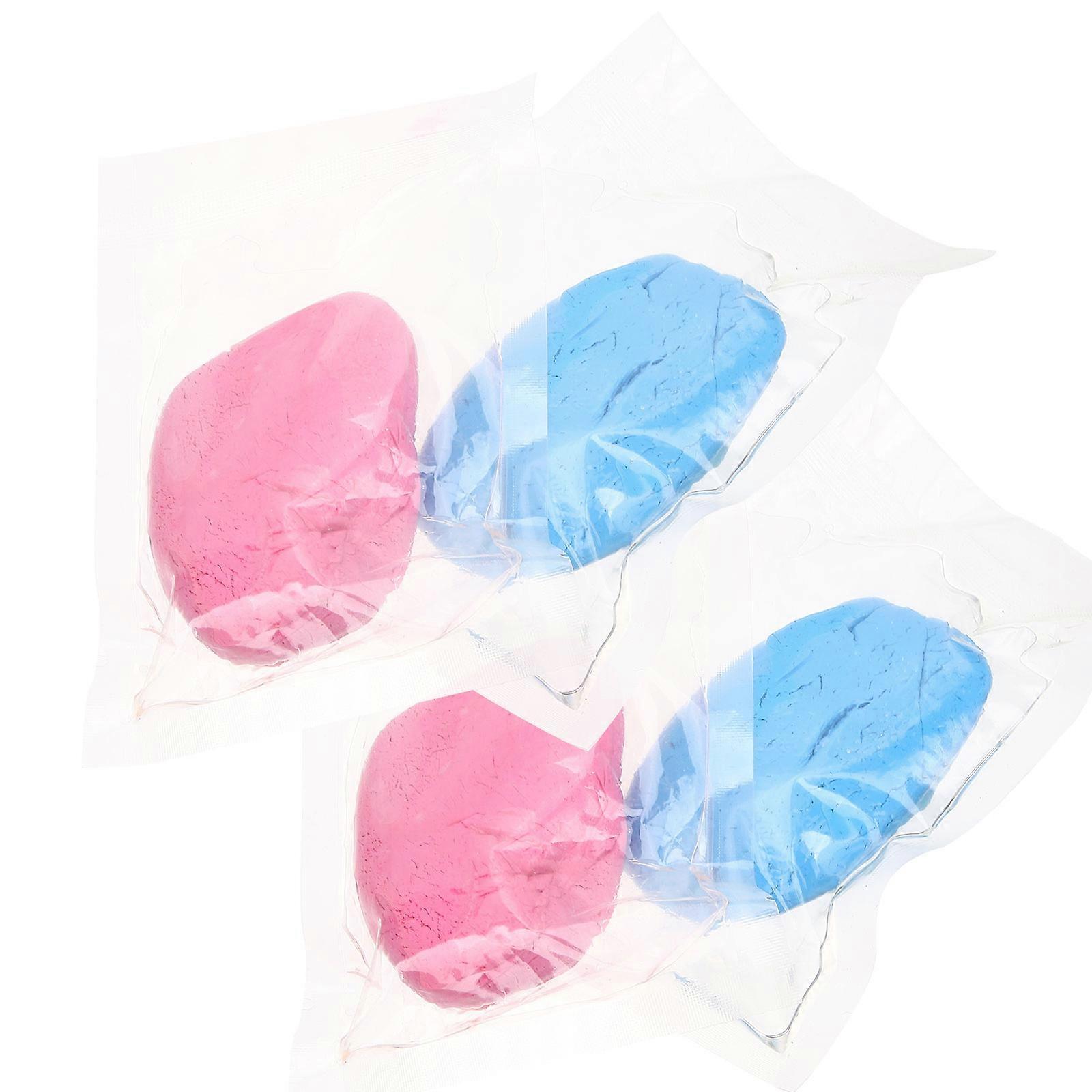 Keepsake Creation Baby Footprint Mold 4 Pcs Perfect For Baby Shower And Birthday Home Ornament Assorted Color 8.2X4.6CM