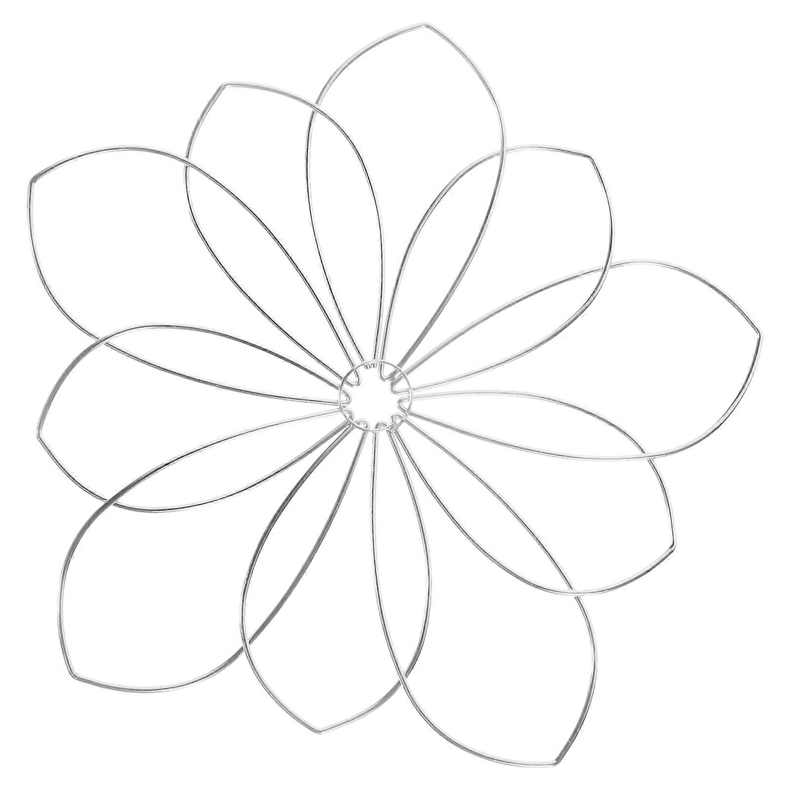 Floral Arranger Insert Metal Flower Arrangement Device For Various Occasions Silver Color 12.70X12.70X0.30CM 1Pack