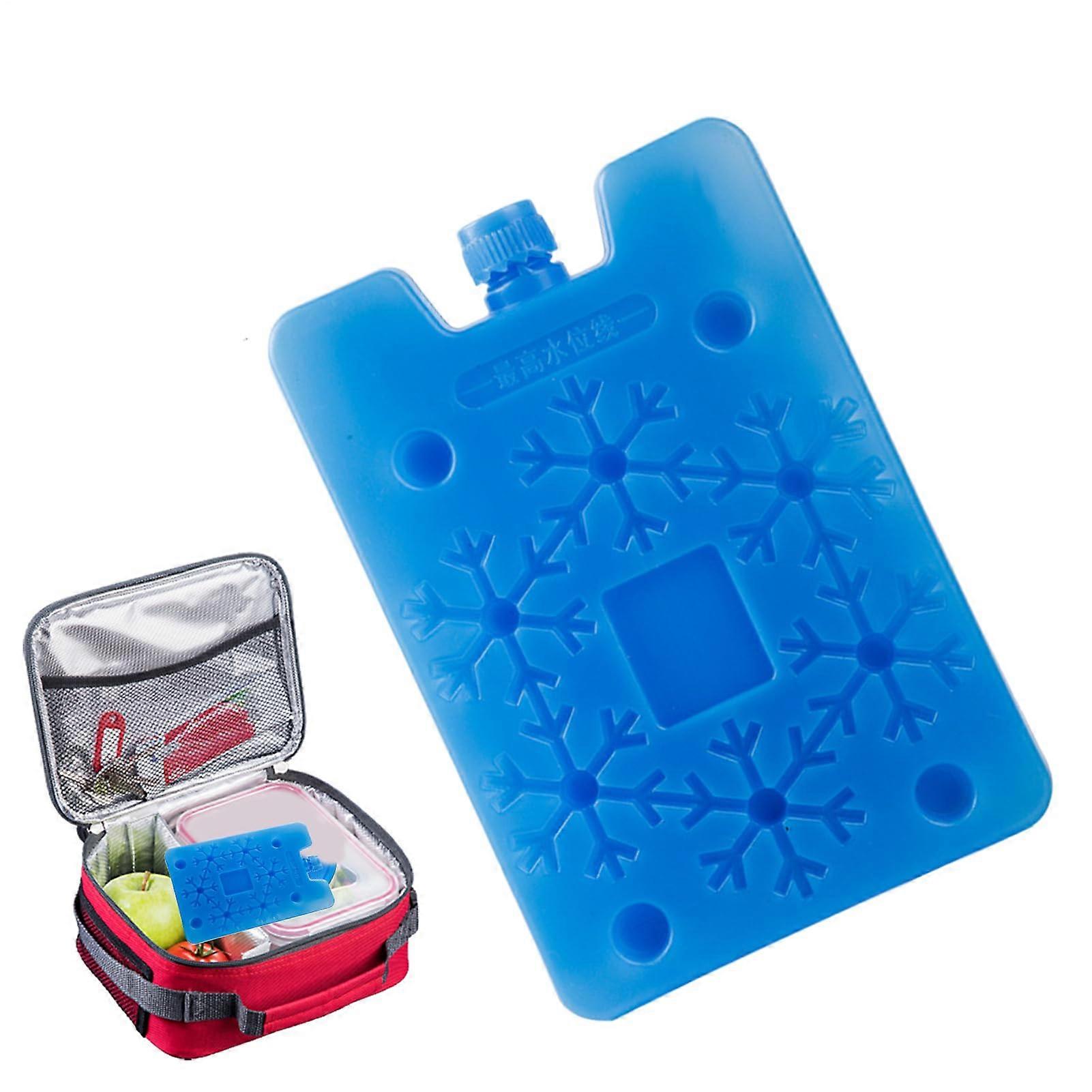 Lunch Bag Ice Packs – Reusable Freezer Blocks for Coolers, Food, Drinks, Camping – Blue Snowflakes