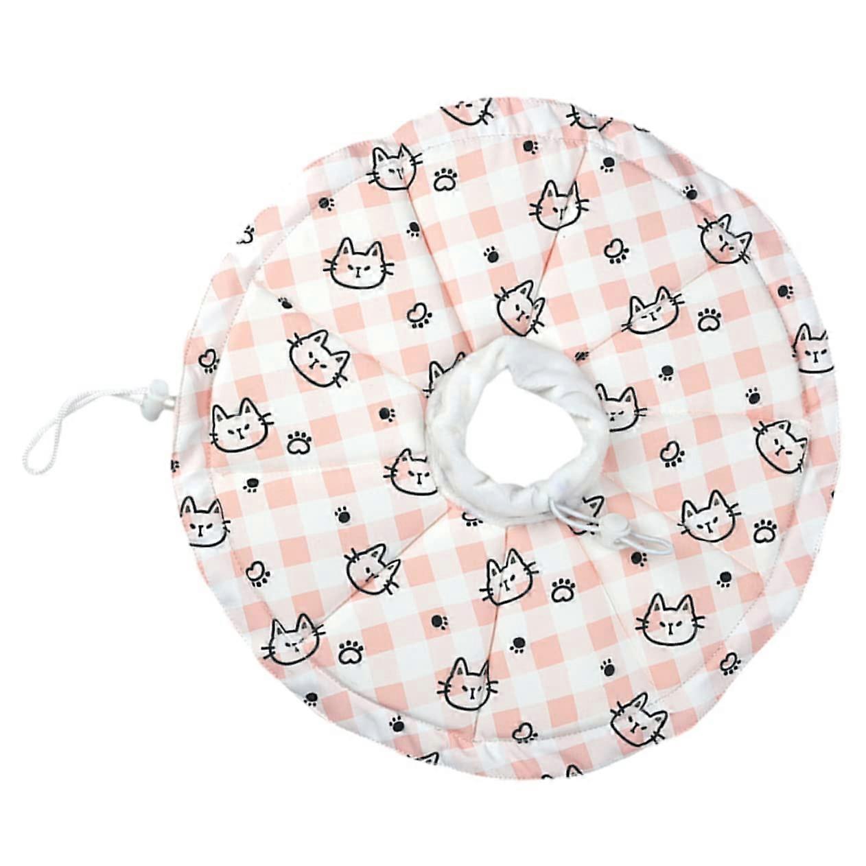 Pet Collar Adjustable Cat And Small Dog Collar Puppy Collar Hamster Recovery Collar Scratch-Resistant 33.5x33.5 cm
