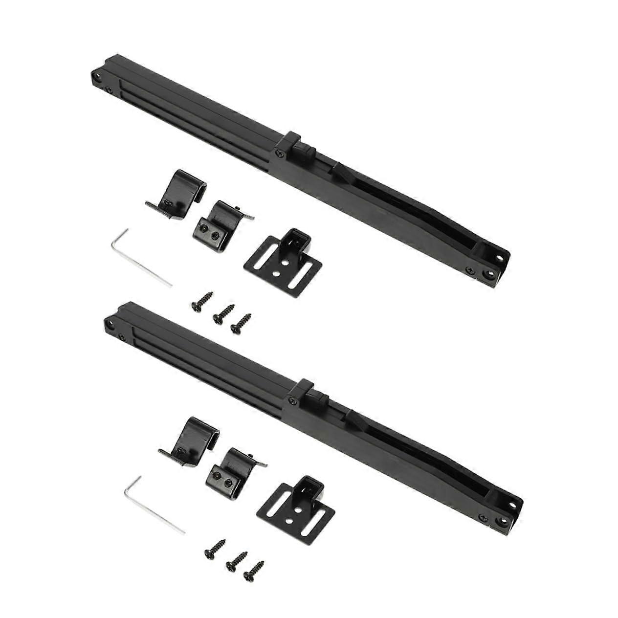 2 Adjustable Barn Door Dampers Without Drilling Pom Material Soft Closing Adjustable Buffer Force for Sliding Doors Durable Opening and Closing