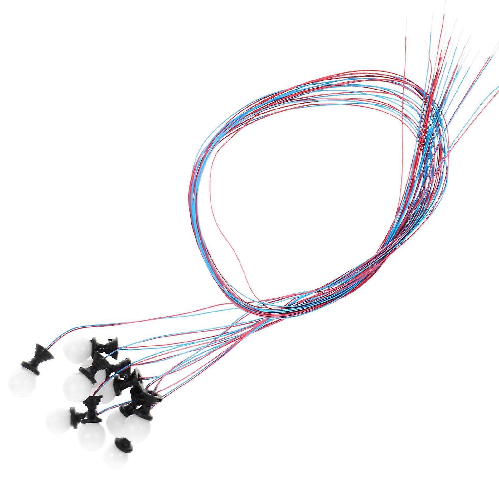 Miniature Pillar Lamp For Garden Simulation Lamp Assorted Color Made Of Abs 10Pcs