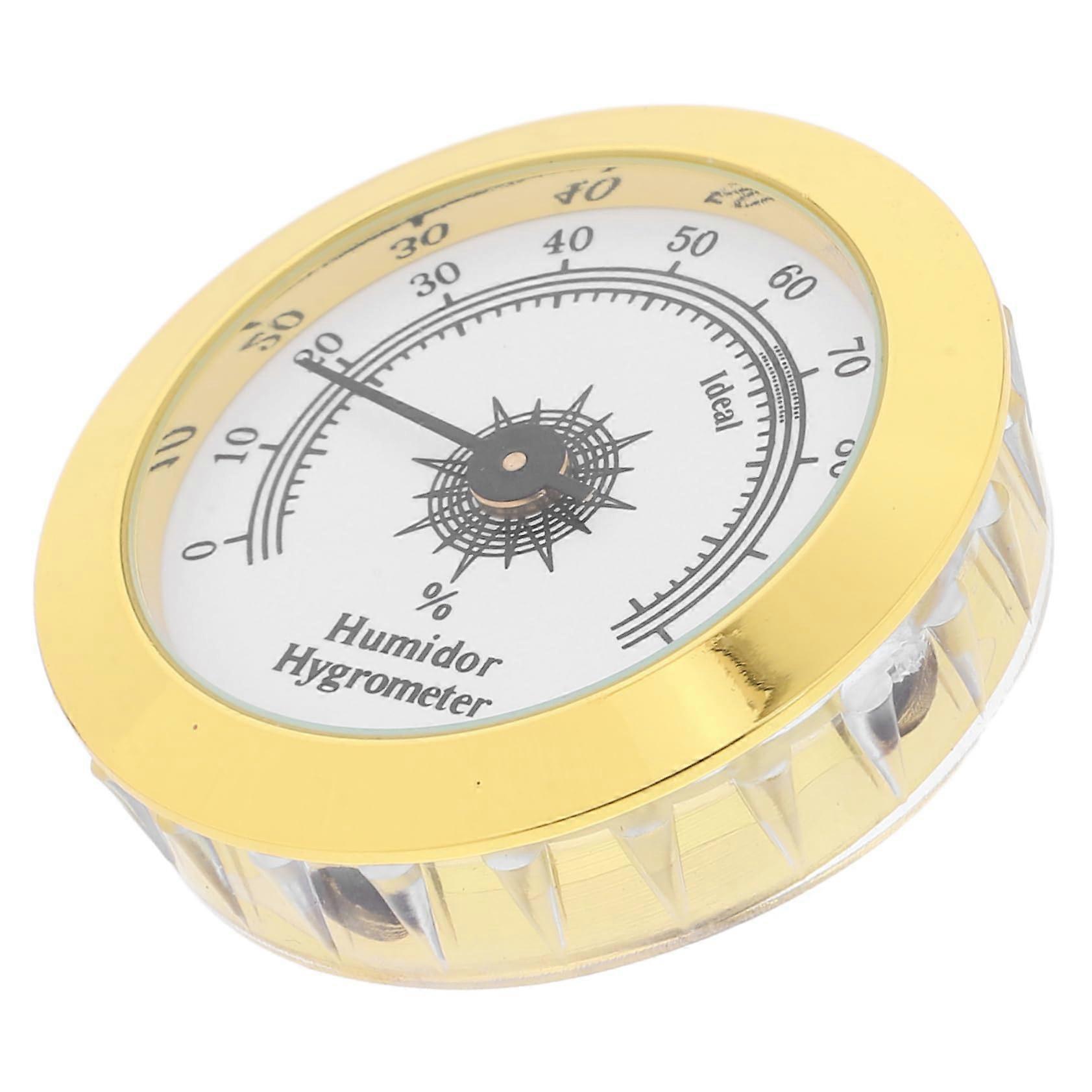 Analog Hygrometer For Humidors Round Dial Humidity Gauge Easy To Use Humidor Boxes Compatible