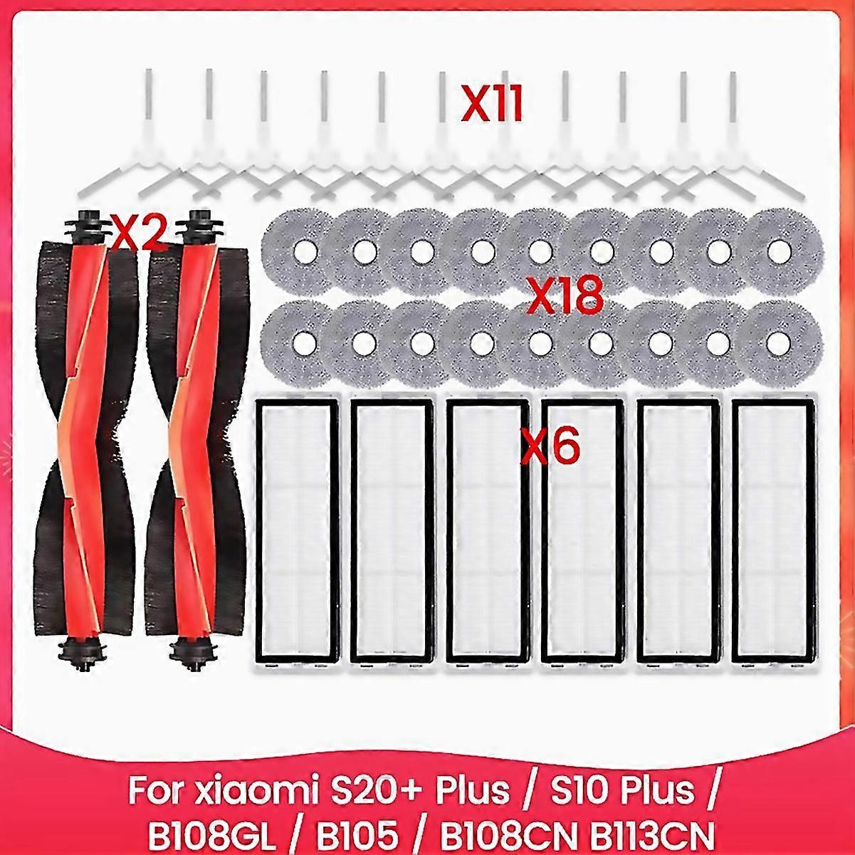 For Robot Vacuum S20 Plus S10 Plus B108gl B105 B108cn B113cn Parts Accessories Filter