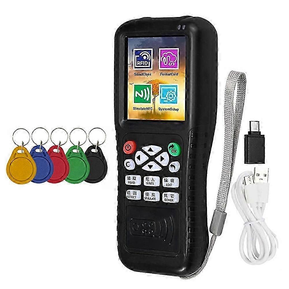 X100 RFID NFC Smart Card Reader Writer+5xUID Keychain RFID Duplicator ID IC Card Programmer Encrypte