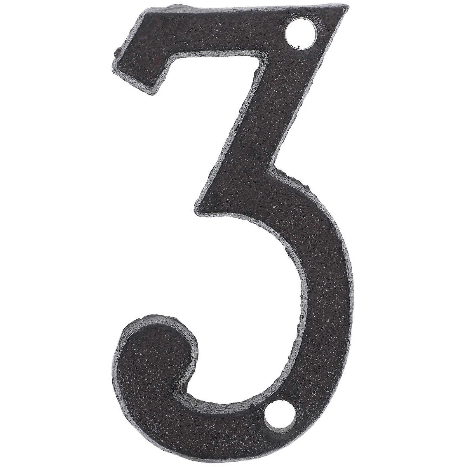 1 Set House Number For Outside Modern Door Number Number Sign Versatile House Number Metal Address Number Cast Iron Number For House