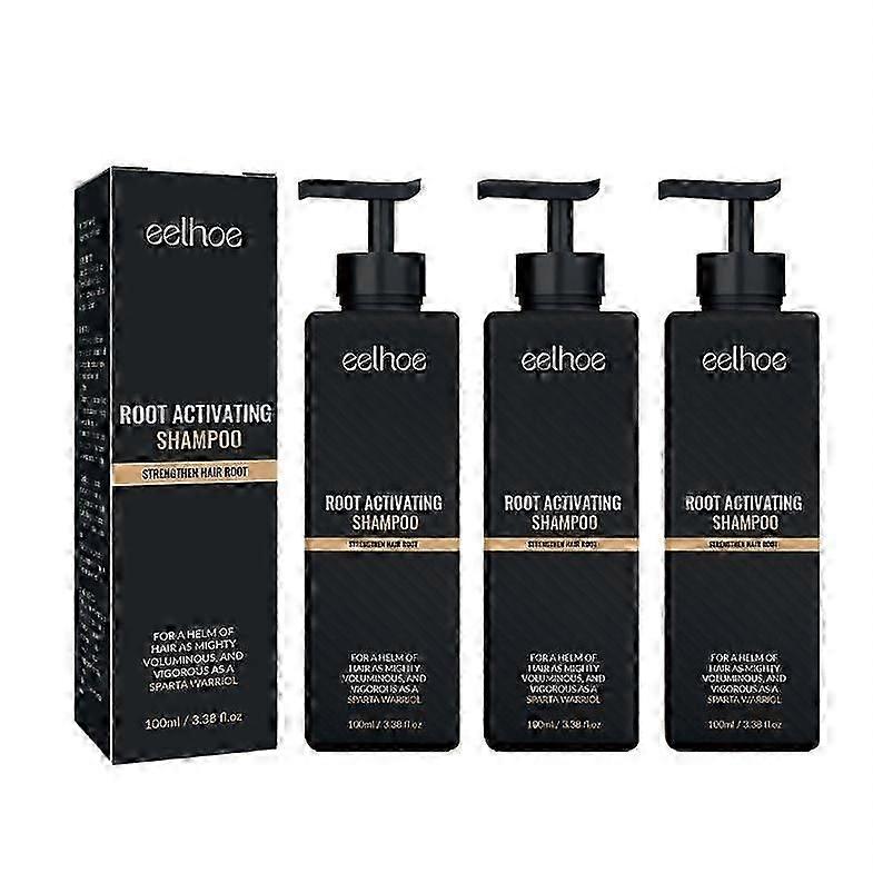 1/2/3PCS SPARTAN Root Activator ShampooAntiSparse Nourishing Scalp Shampoo Hair Care 100ml