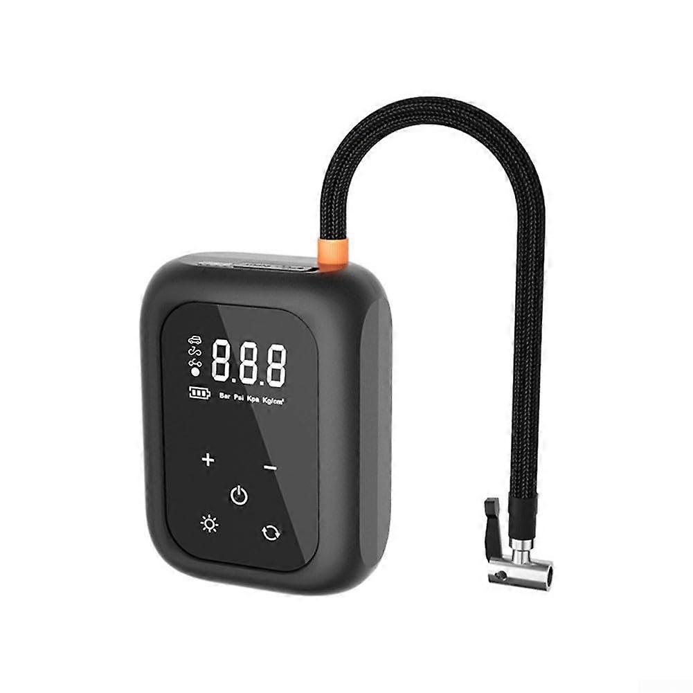 Digital Mini Inflator 150PSI with LED Light and Multiple Inflation Nozzles for Bikes, Cars, and Sports Equipment