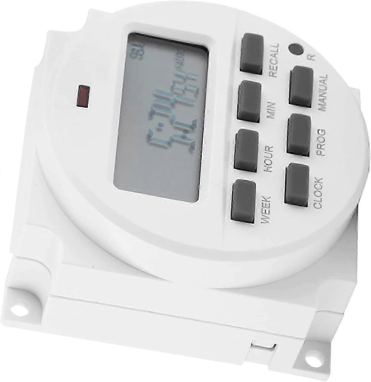 12V Digital Electric Timer LCD Programmable Timer Relay Smart Electronic Control Switch for Street Light Neon Lamp Advertising Sign Lam