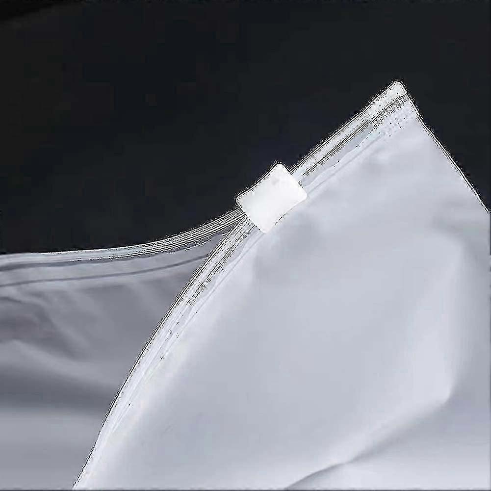 100pcs Sacs de rangement de vêtements en plastique givré à fermeture éclair Économiser de l’espace