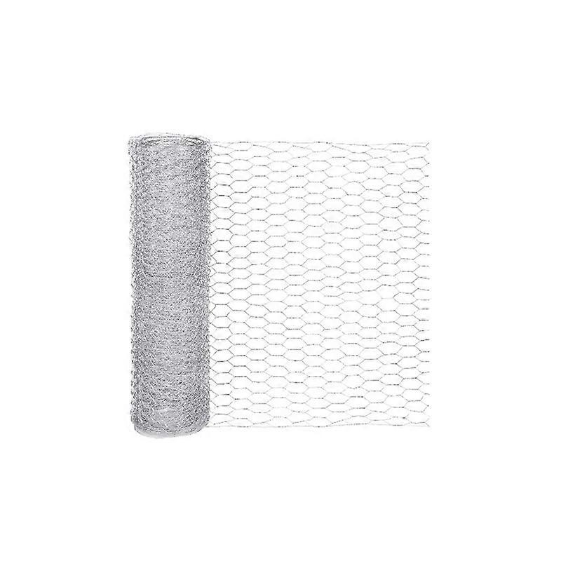 Wire Mesh, Galvanized Wire Mesh Small Mesh, Hexagonal Galvanized Chicken Wire, for DIY and Home Decoration 0.1X3m Silver