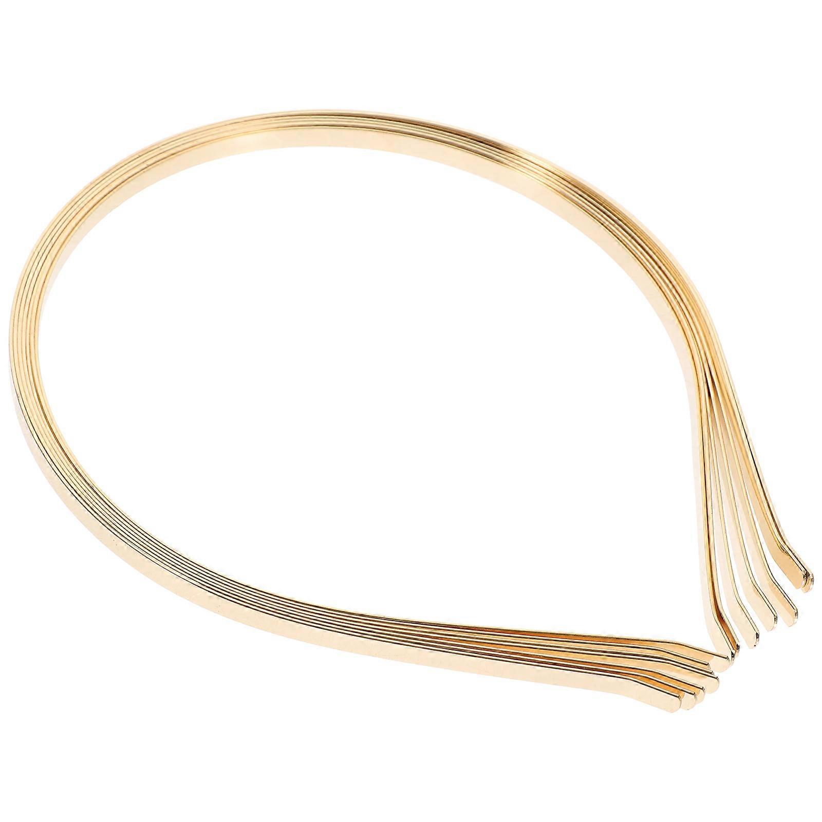 50pcs Golden Hair Hoops for DIY Crafts Made of Durable Stainless Steel Perfect for Creating Custom