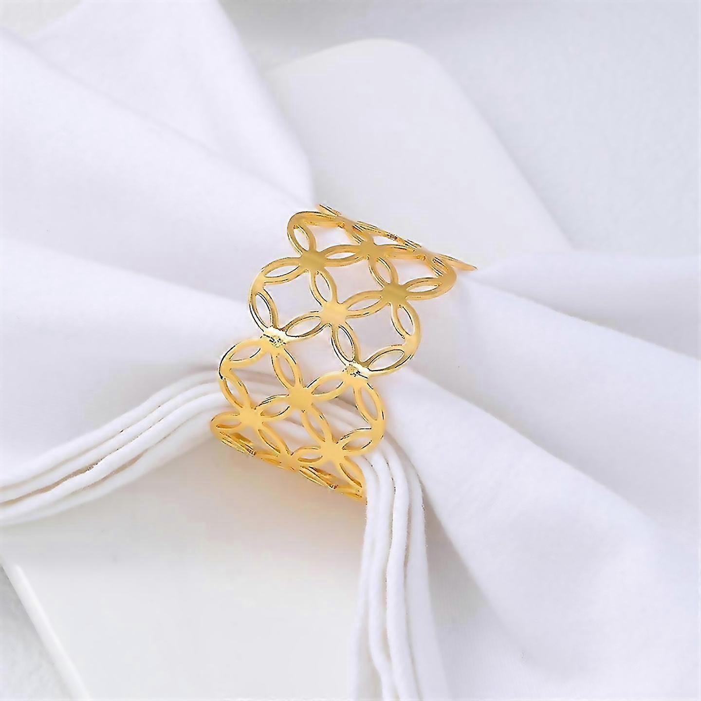 For 6pcs Napkin Ring Collection Decor For Napkins Holder Kitchen Decor