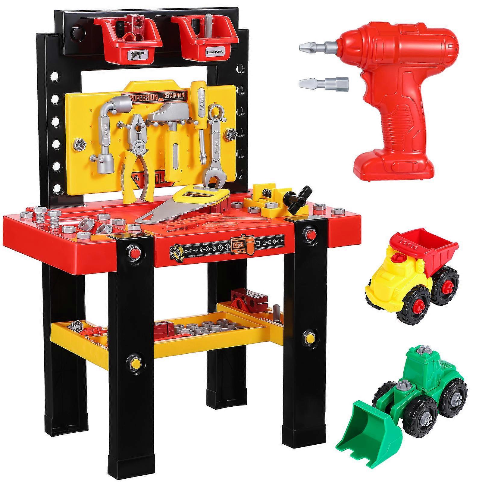 Kid Tools Ibasetoy 91Pcs Set Toys Vacation Festivals Educational Learning Assorted Color Assemble Stool
