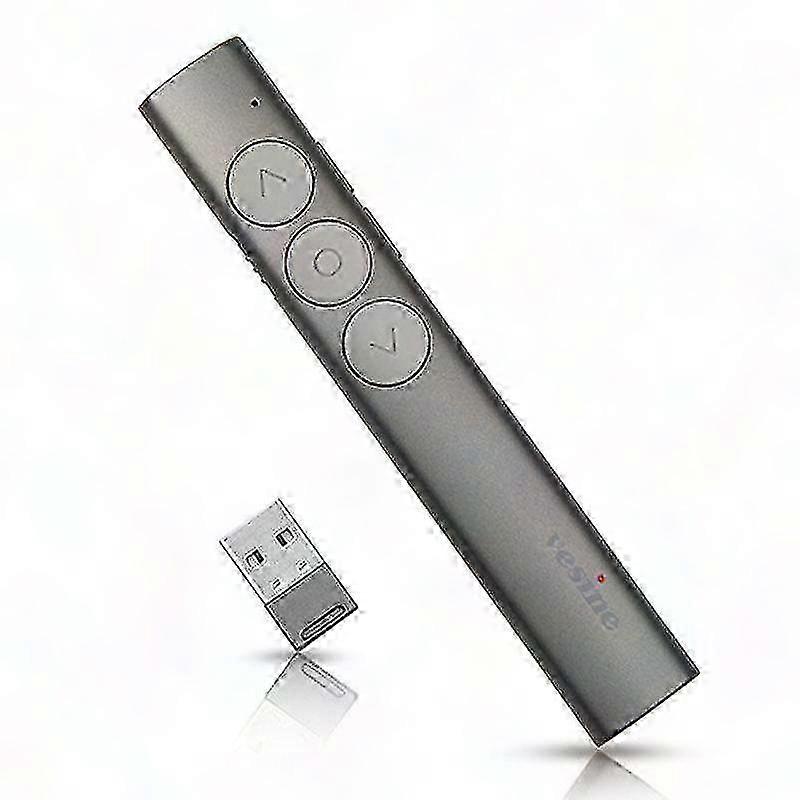Vesine V9 Rechargeable Wireless Presenter Red Laser Flip Pen PPT Clicker Presentation Remote