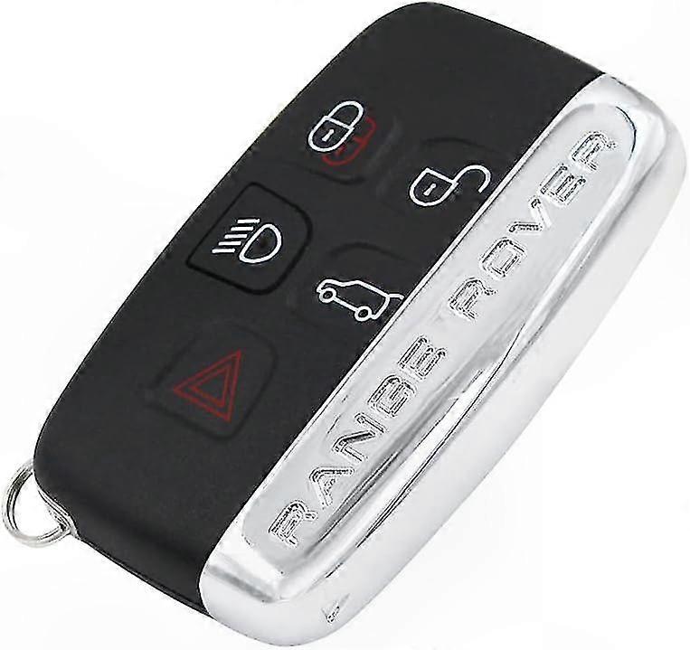 Key Shell Case for Car Remote - 5 Button Replacement Cover for SUV Models (Side with Text)