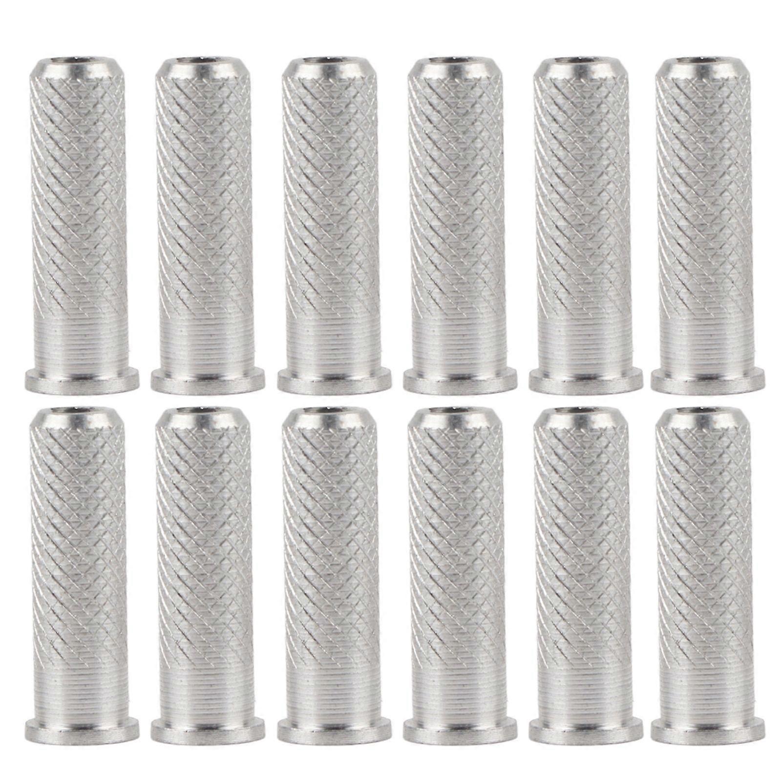 12pcs Replacements Archery Base Aluminum Inserts for Carbon Arrows 6.2mm