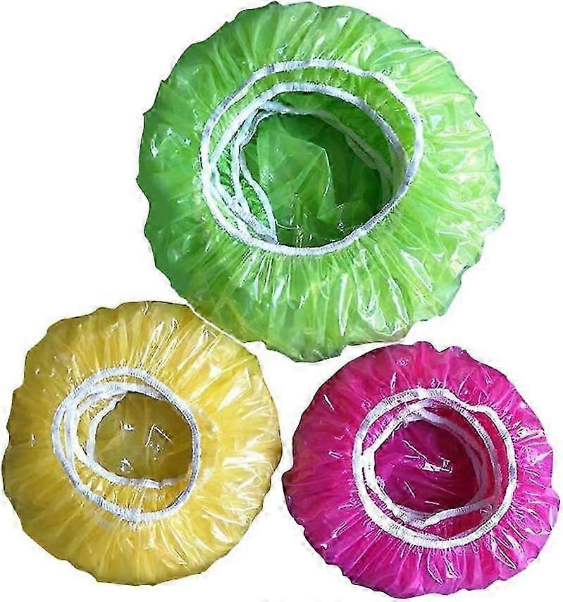 60 أغطية طعام مرنة قابلة لإعادة الاستخدام أغطية بلاستيكية ملونة أغطية طعام لحماية الخضروات أو للمنزل والفندق