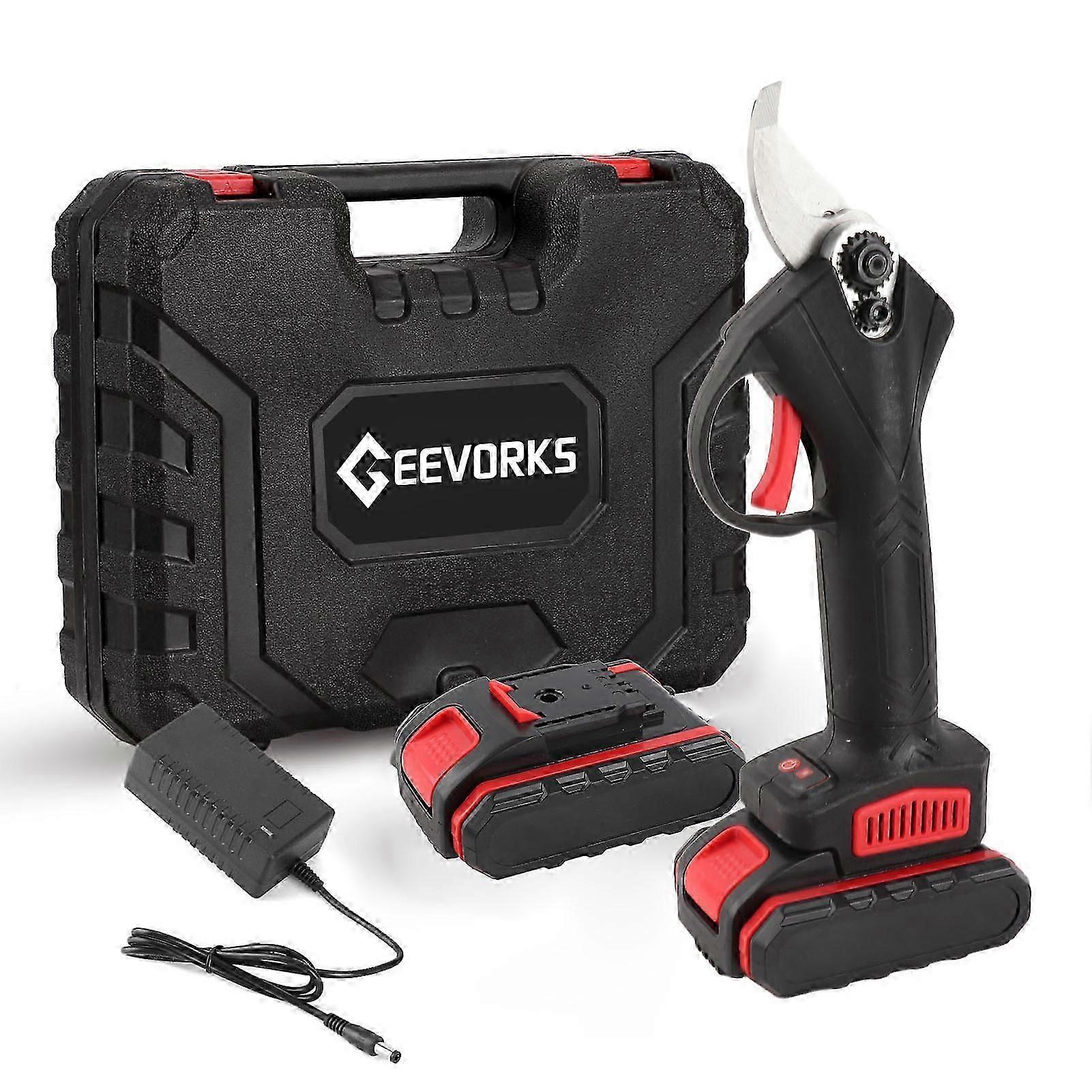 21V Cordless Electric Pruner Pruning Shear Efficient Fruit Tree Bonsai Pruning Branches Cutter Landscaping Tool