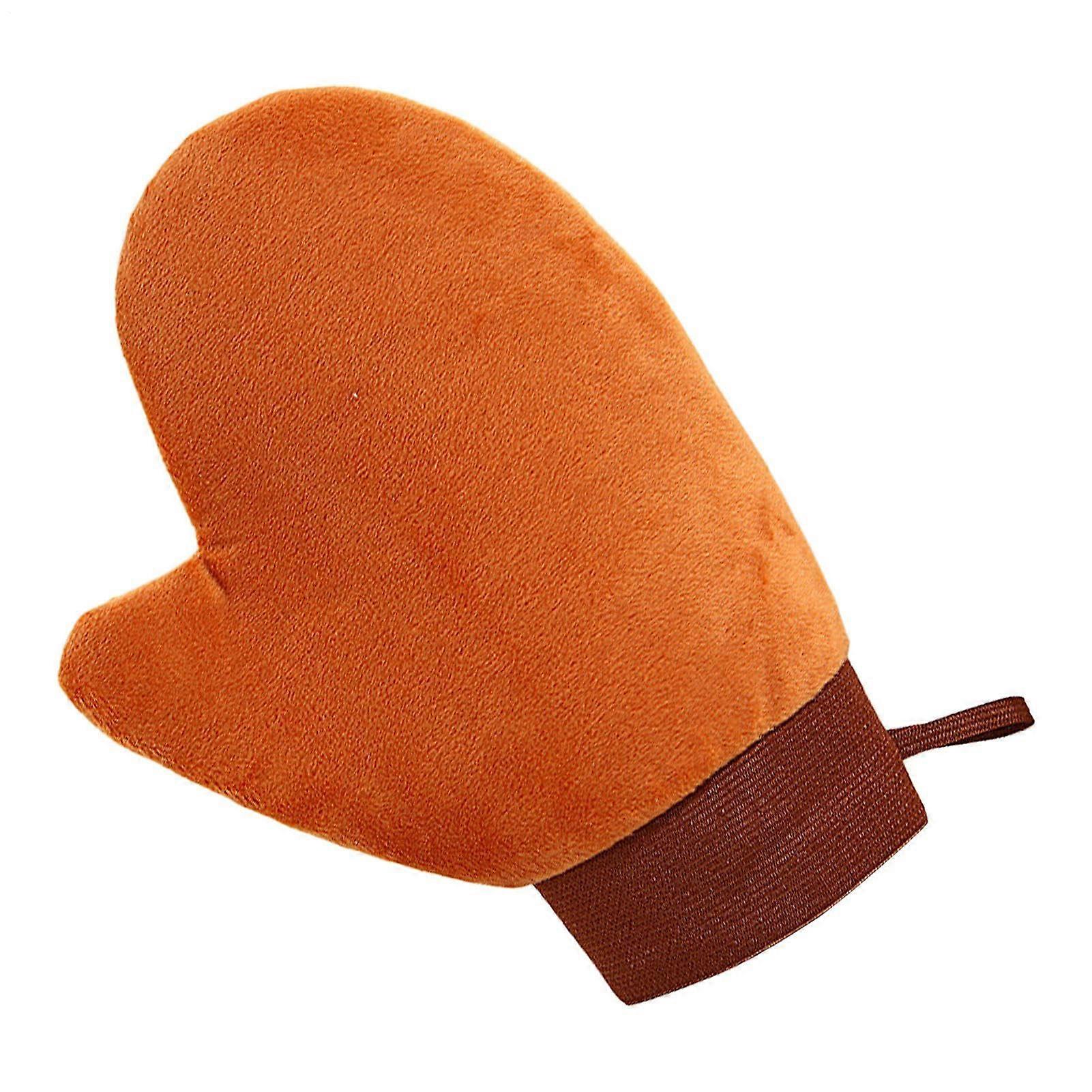 Tanning Glove SelfTanner Mitten Soft Portable Tanning Mitt For Sensitive Skin Women And Men Hands Back Body Legs Brown
