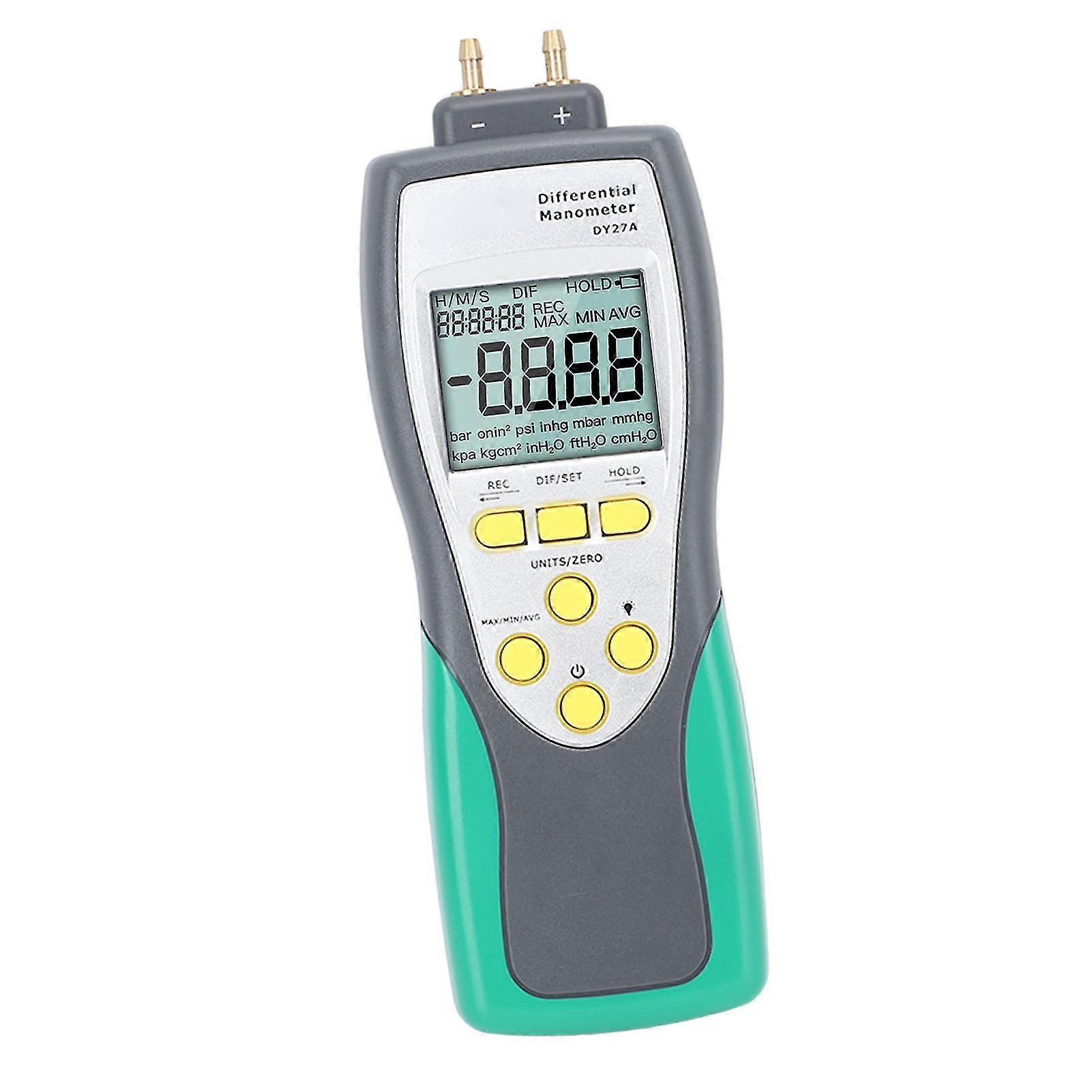 Digital Manometer 2.413bar High Accuracy Sensitive Fast Measurement Gas Pressure Tester for Brake Vacuum Pump Gas Pipeline