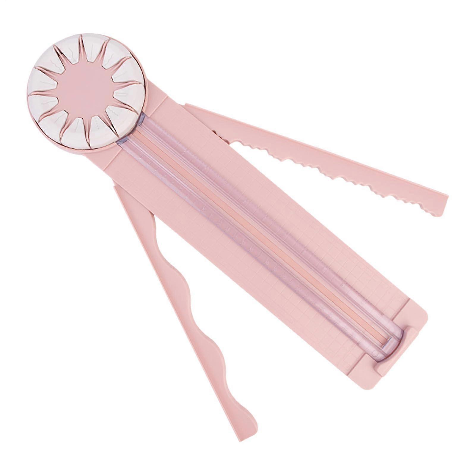 Paper Cutter Scrapbooking Trimmer, Decorative Edge Tool With Snaking And Wave Edges, Ruler Guide, 18.43x4.84x1.26in