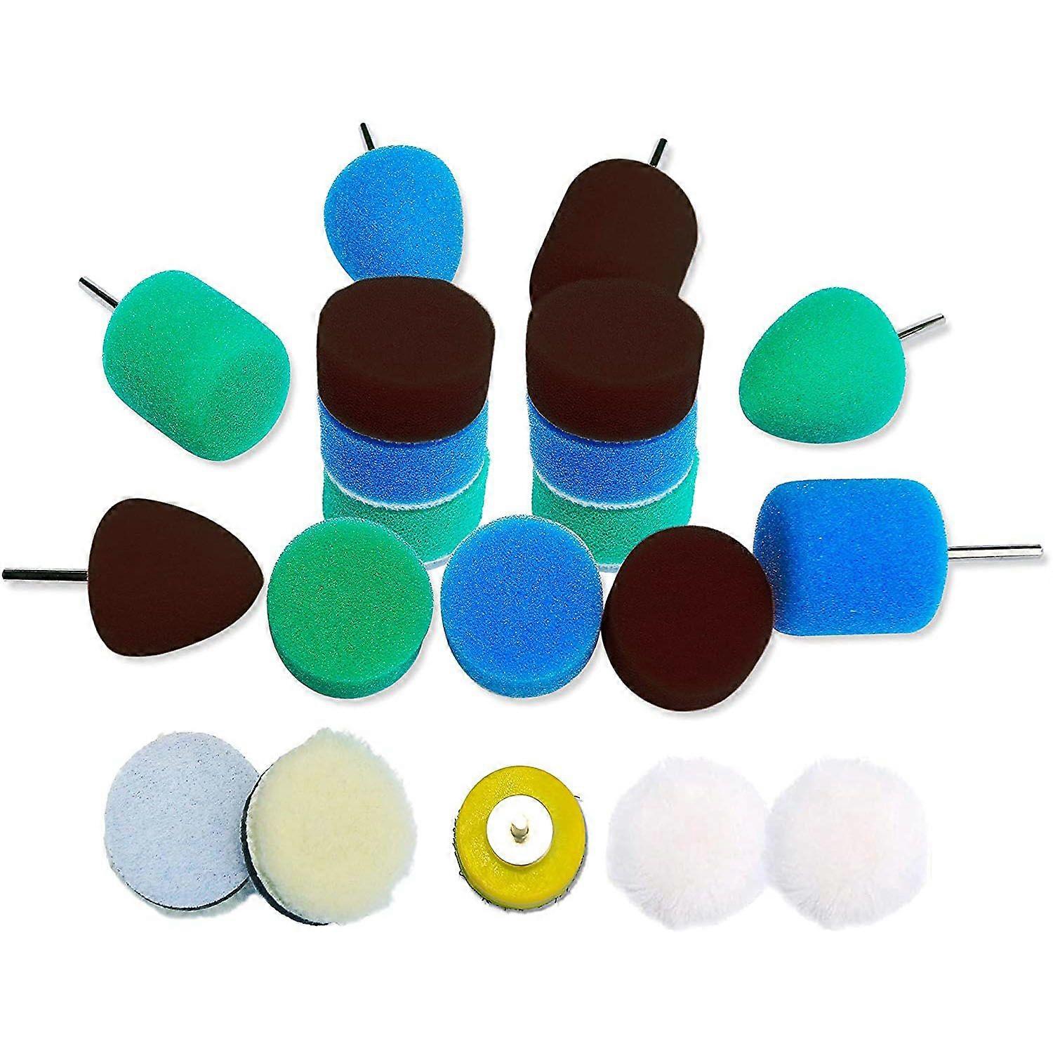Detail Polisher Pad,Buffing Pad Kit for Mini Polisher Electric Drill Rotary Tool,Polishing Pad for