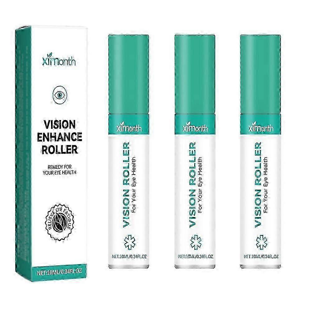Rouleau pour les yeux Vision Enhance Favorise une vision plus claire Soulage la fatigue oculaire sèche Démangeaisons Vision floue Soigne le sérum de massage relaxant pour les yeux