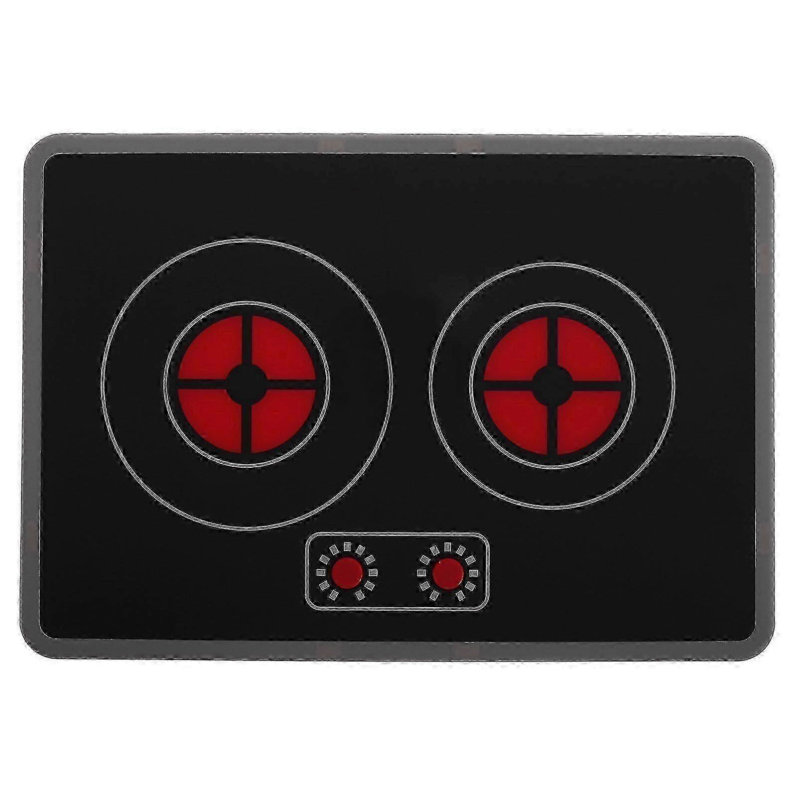 Interactive Toy Kitchen Induction Cooker with Light Effects for Kids Pretend Play Cartoon Model for Toddlers