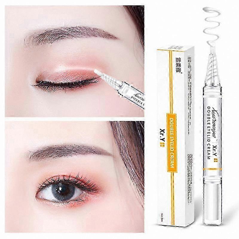 Double Eyelid Glue for Natural Invisible Crease Enhancement Long Lasting Eye Magnifying Tool Stereoscopic Effect for All Day Wear