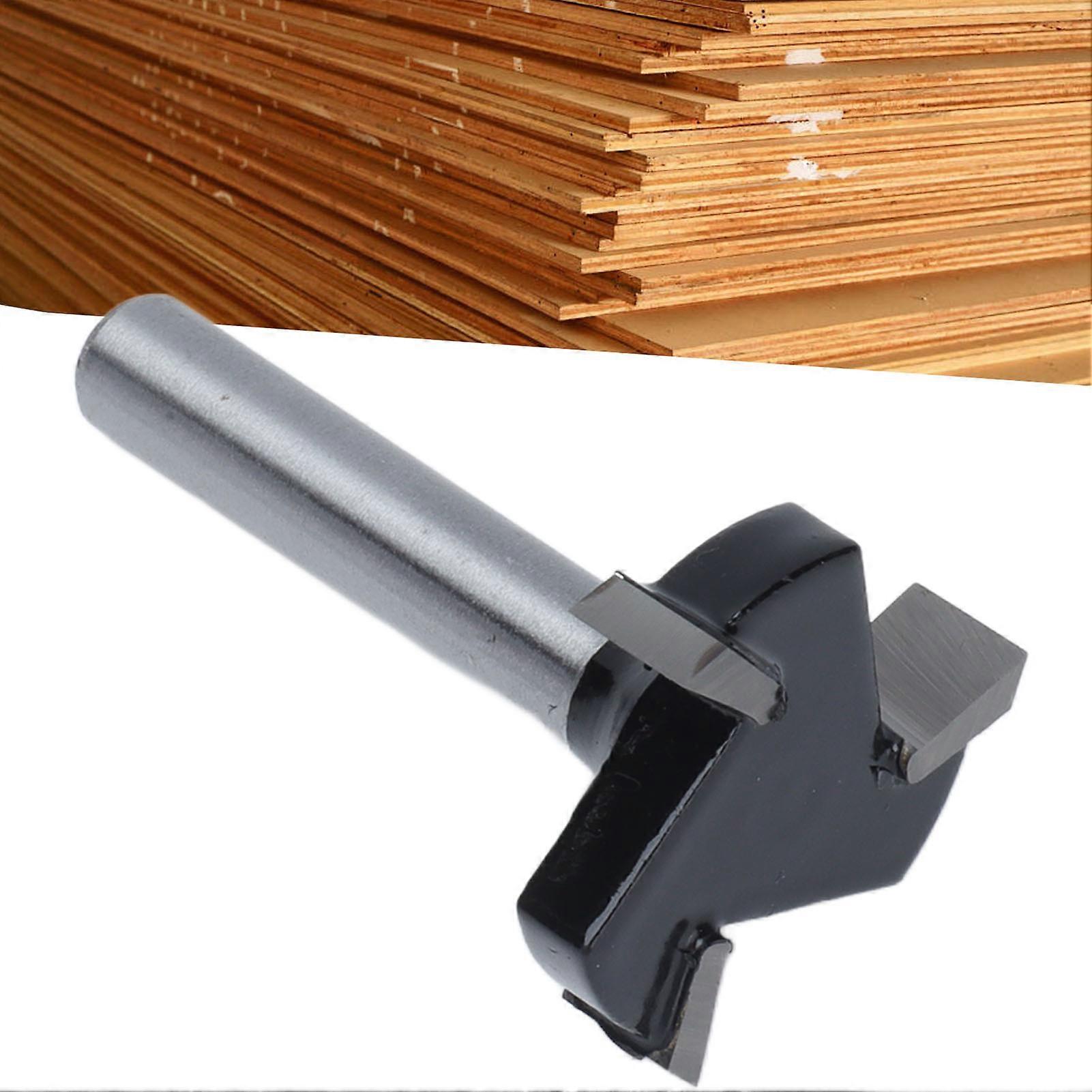 Router Bit 3 Edges T Shape 1/4" Shank 1" Cutter Black