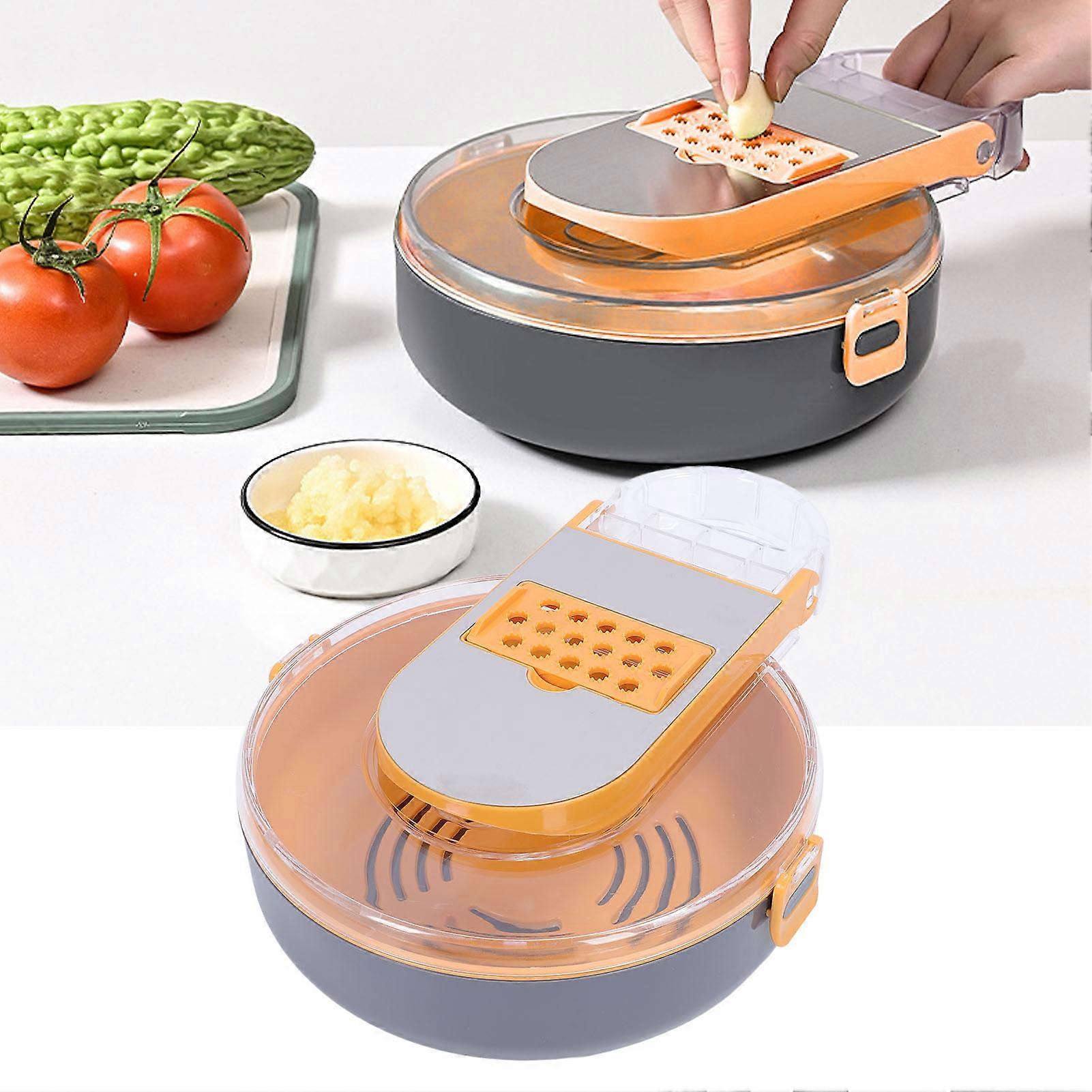 Vegetable Slicing Set with Drain Container 1077g Orange