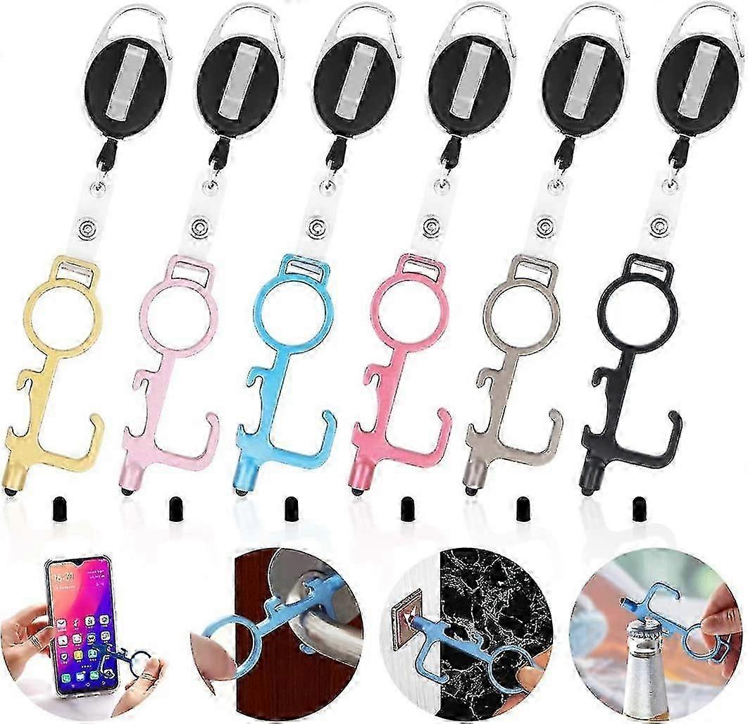 6 Pieces Contactless Door Opener, Touchless Contactless Key For Atm Touch Screen Doors (ShiKai)