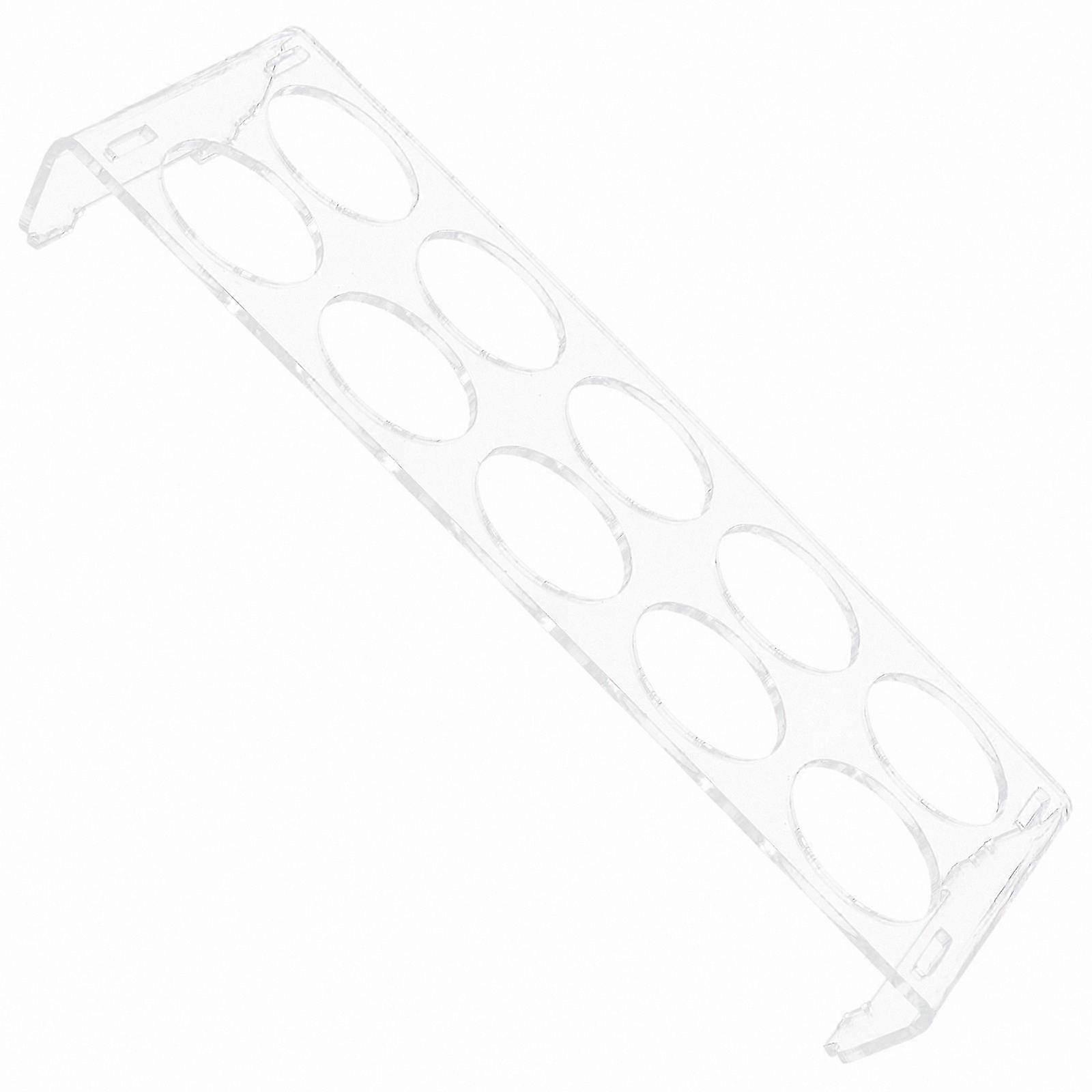 Plastic Egg Organizer for Fridge Space-Saving Rectangular Design 9.6x3.9x1.2 Inches Single Pack