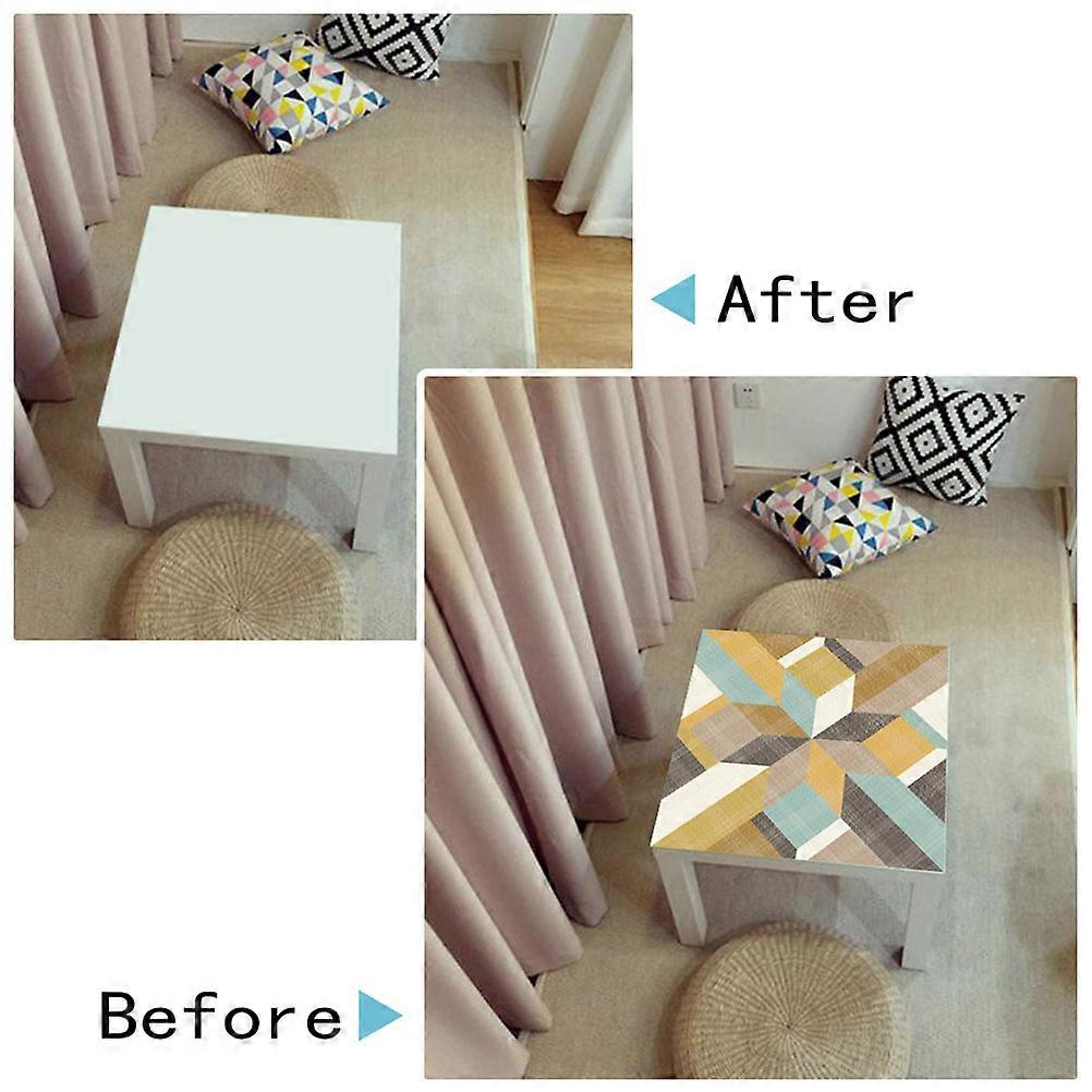 Waterproof Square Table Protector Table Cloth For Home Renovation 55 X 55 Cm Multi Moisture-proof 1Pcs