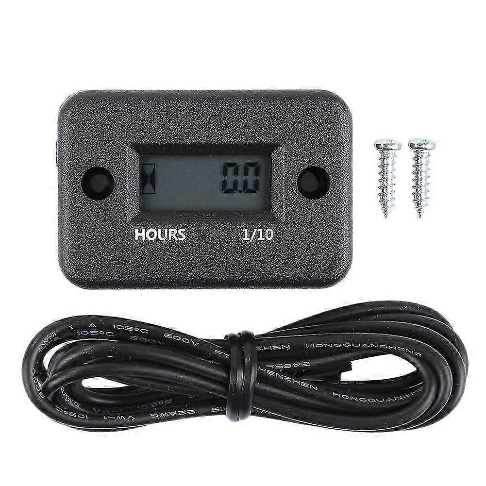 Motorcycle Hour Meter with Battery Timer, Digital Counter for Cafe Racer and Moto Ski Enthusiasts