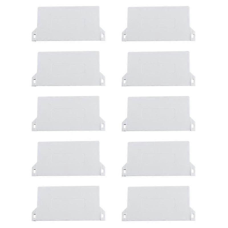 Vertical Blind Bottom Plates, 10pcs PVC White Replacement for 89mm Slats